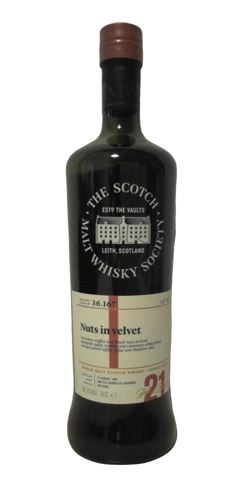 Benrinnes 1997 SMWS 36.167 Nuts in velvet
