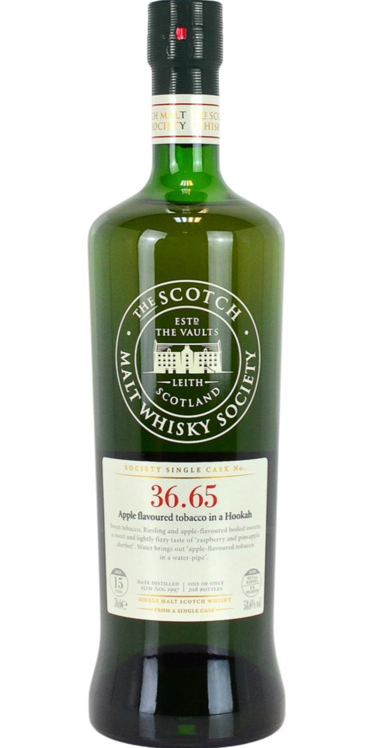 Benrinnes 1997 SMWS 36.65 Apple flavoured tobacco in a Hookah