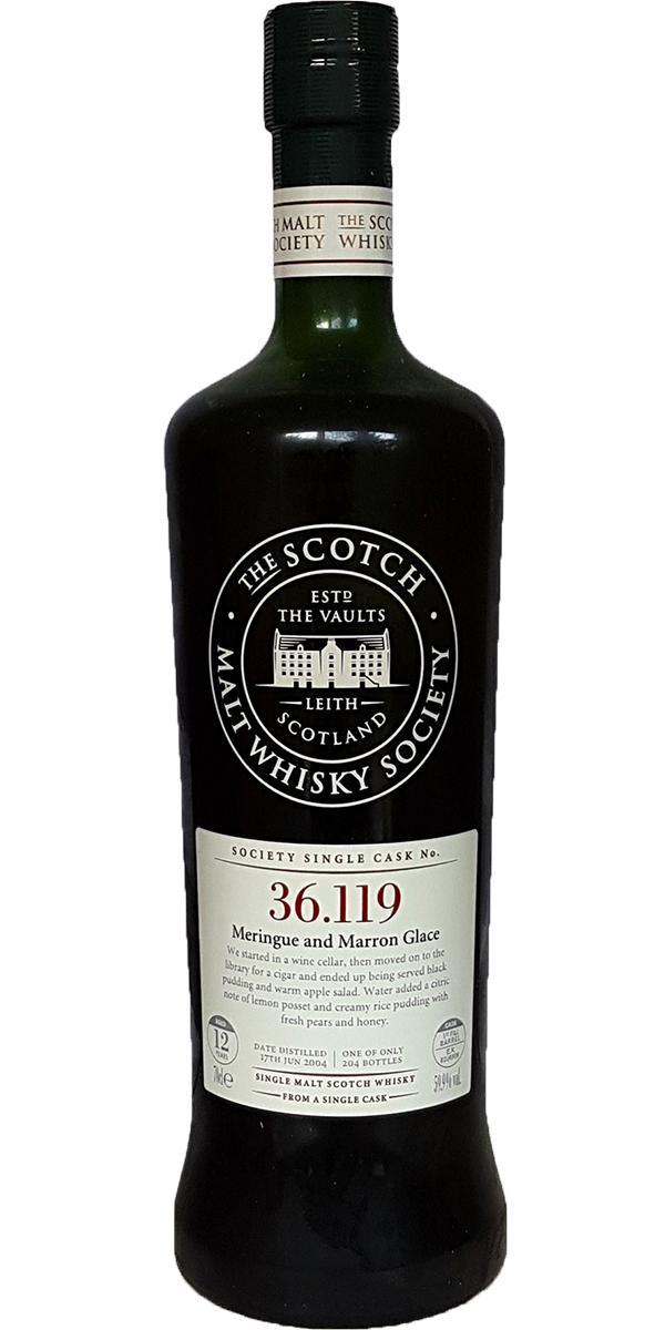 Benrinnes 2004 SMWS 36.119 Meringue and Marron Glace