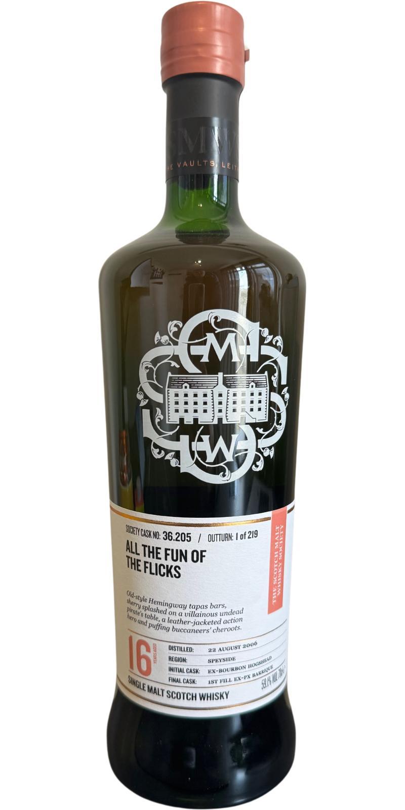 Benrinnes 2006 SMWS 36.205 All the fun of the flicks