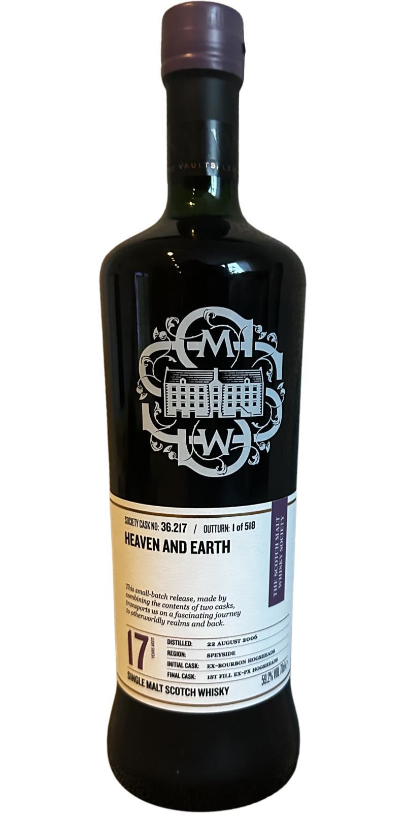 Benrinnes 2006 SMWS 36.217 Heaven and earth