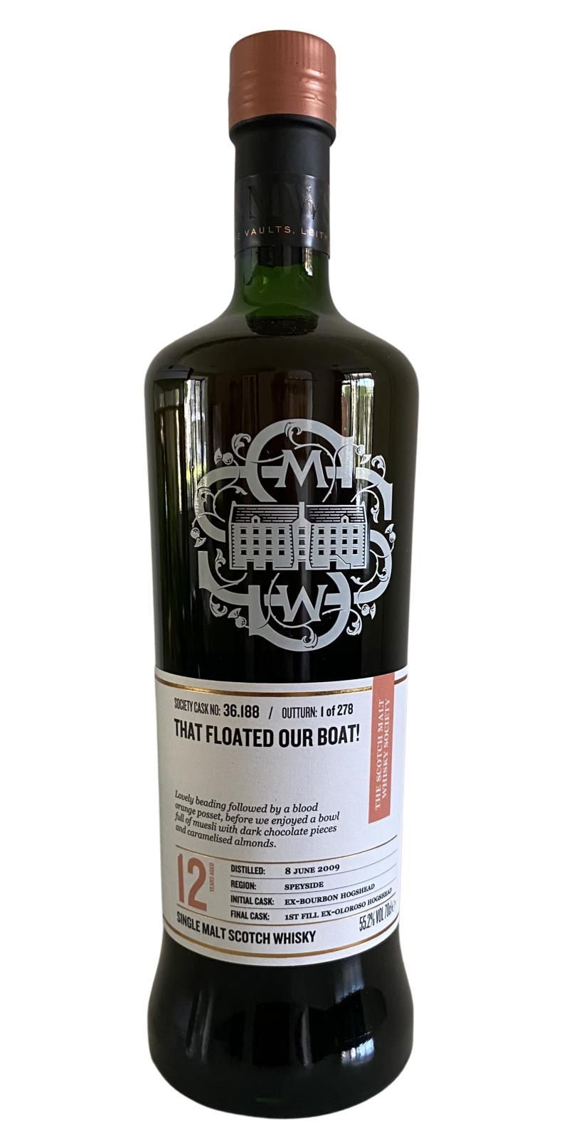 Benrinnes 2009 SMWS 36.188 That floated our boat!