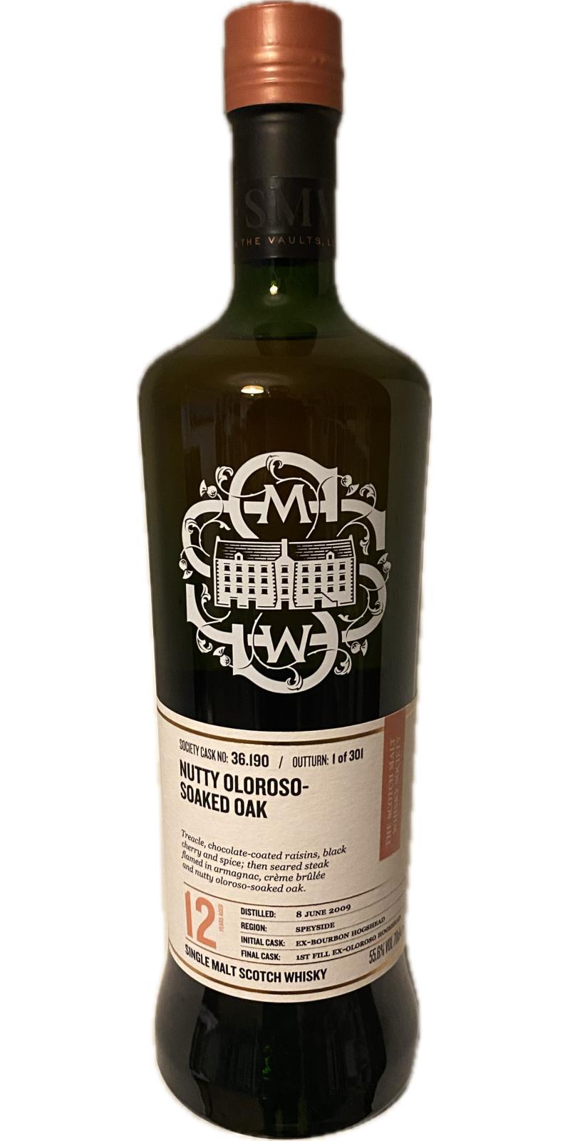 Benrinnes 2009 SMWS 36.190 Nutty Oloroso-soaked oak