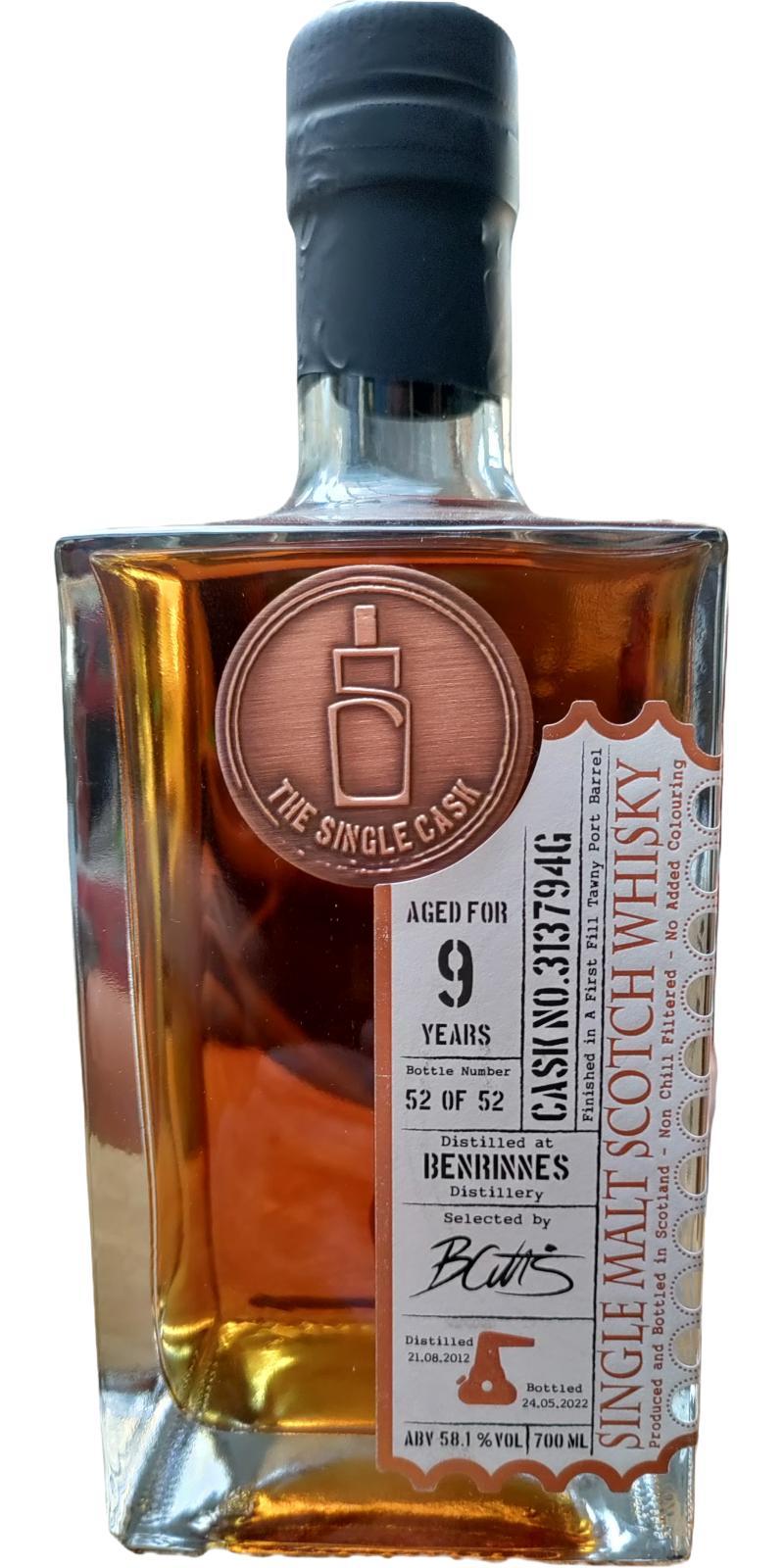 Benrinnes 2012 TSCL The Single Cask