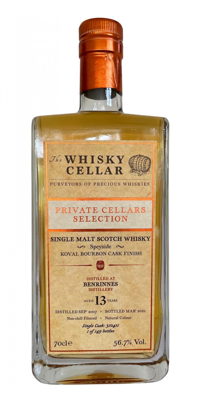Benrinnes 2007 TWCe Private Cellars Selection