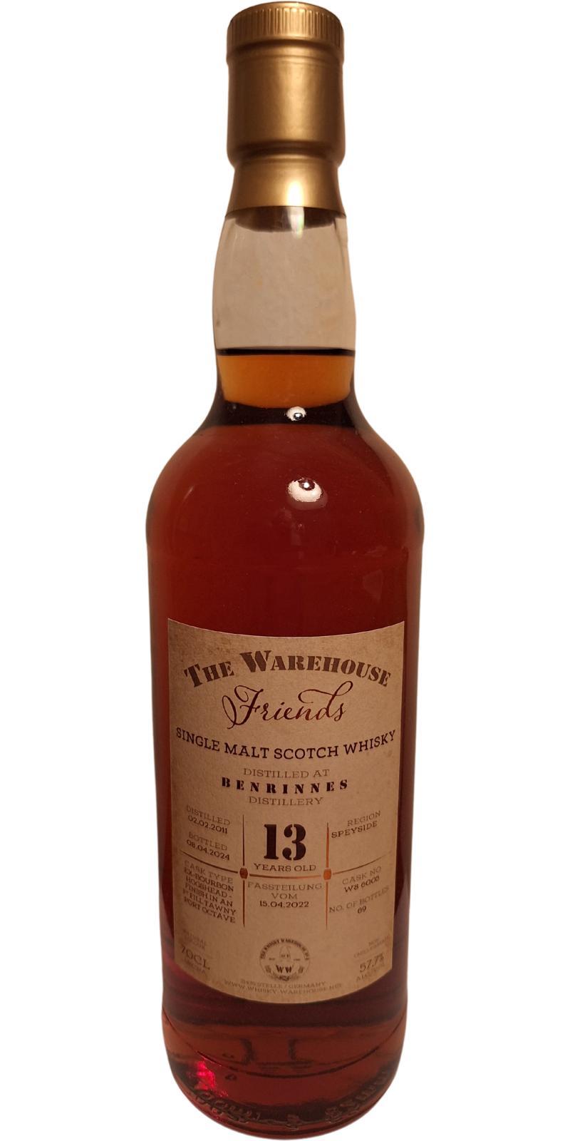 Benrinnes 2011 WW8 The Warehouse Friends