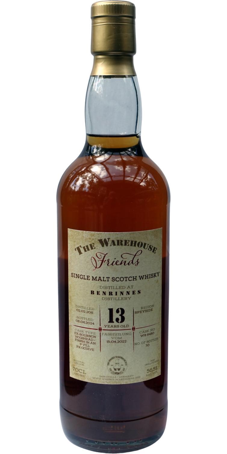 Benrinnes 2011 WW8 The Warehouse Friends