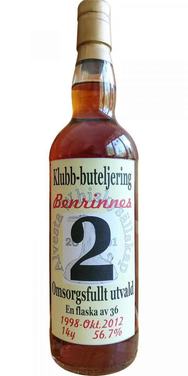 Benrinnes 1998 UD Alvesta Whiskysällskap #2