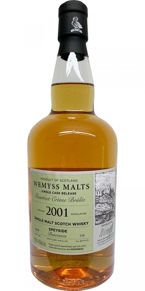 Benrinnes 2001 Wy Gourmet Crème Brulee