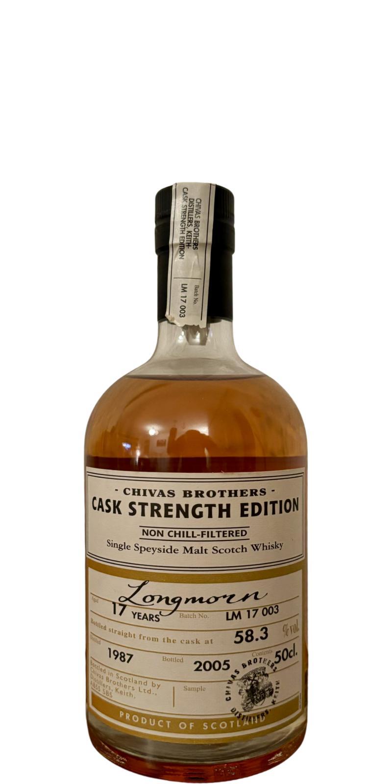 Longmorn 1987 Chivas Brothers - Cask Strength Edition