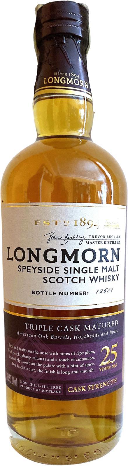 Longmorn 25-year-old Triple Cask Matured
