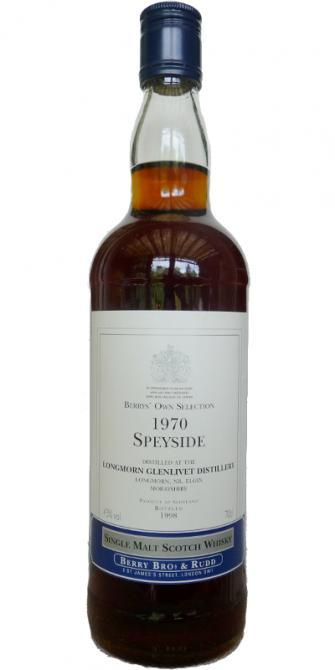Longmorn 1970 BR Berrys' Own Selection