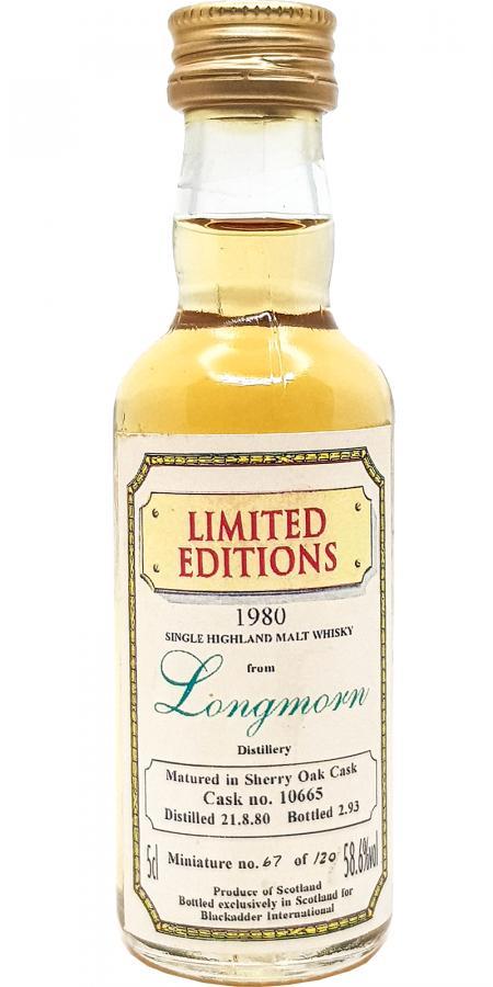 Longmorn 1980 BA Limited Editions