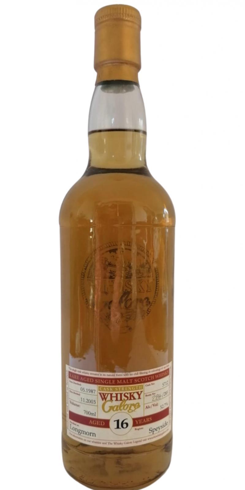 Longmorn 1987 DT Whisky Galore