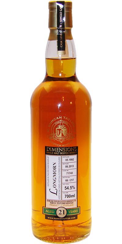 Longmorn 1992 DT Dimensions