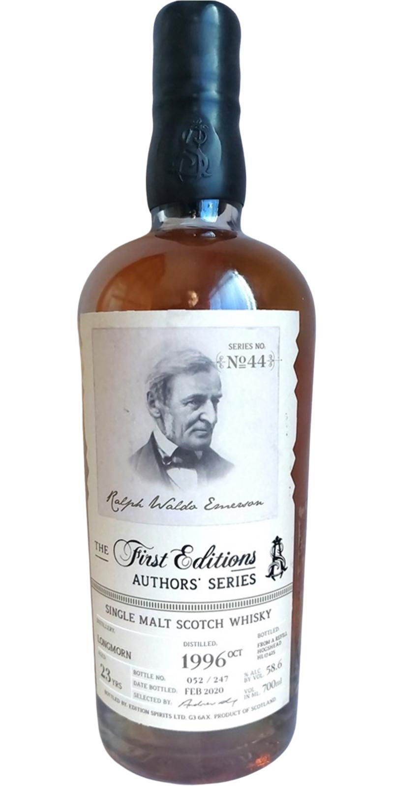 Longmorn 1996 ED The First Editions - Authors' Series