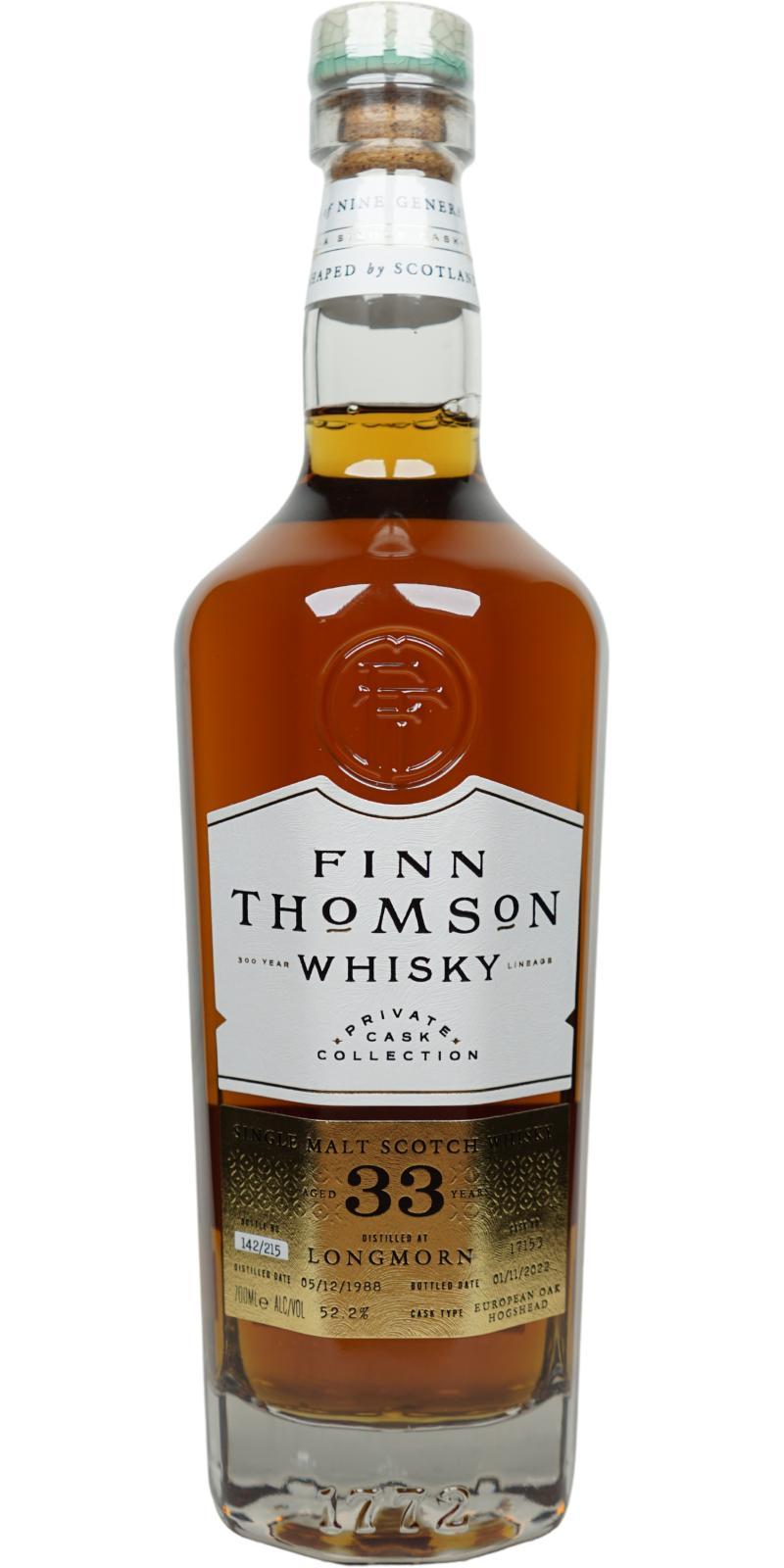 Longmorn 1988 FnTs Private Cask Collection