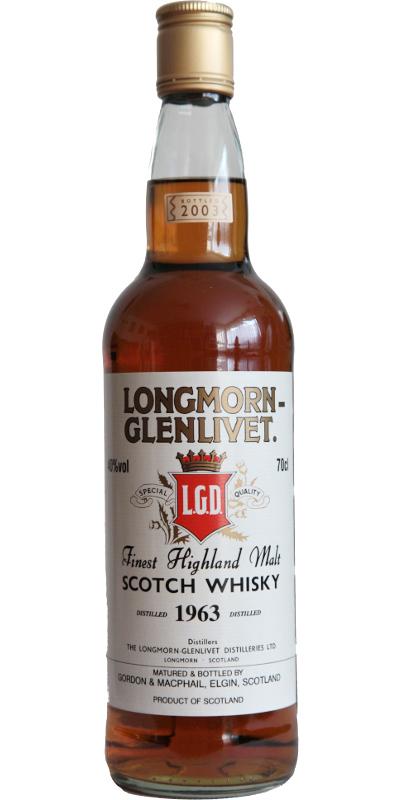 Longmorn 1963 GM Licensed Bottling
