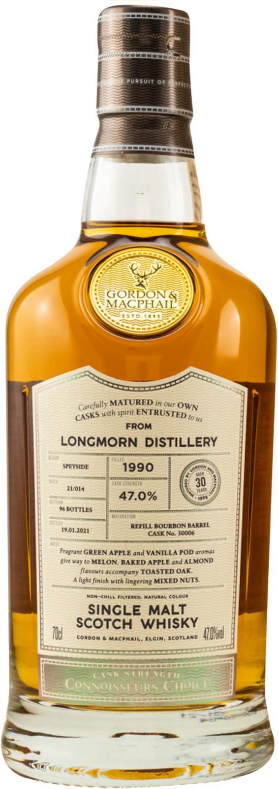 Longmorn 1990 GM Connoisseurs Choice - Cask Strength