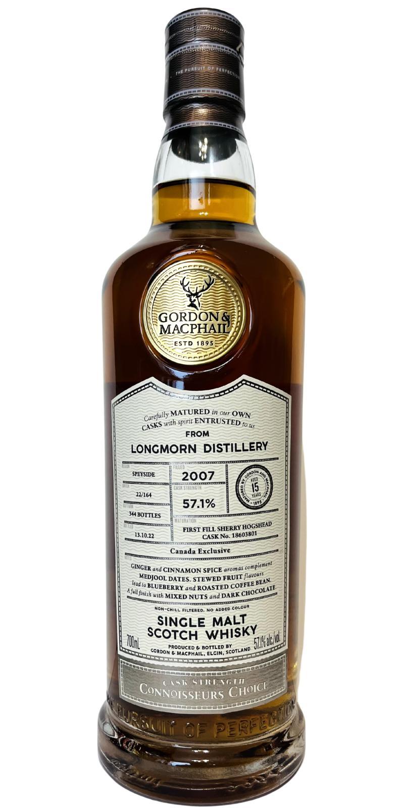 Longmorn 2007 GM Connoisseurs Choice - Cask Strength