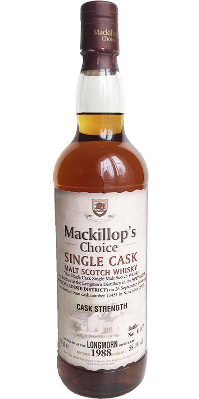 Longmorn 1988 McC Single Cask - Cask Strength