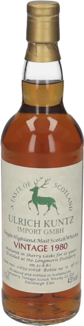 Longmorn 1980 SV A Taste of Scotland