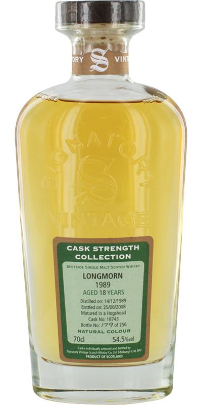 Longmorn 1989 SV Cask Strength Collection
