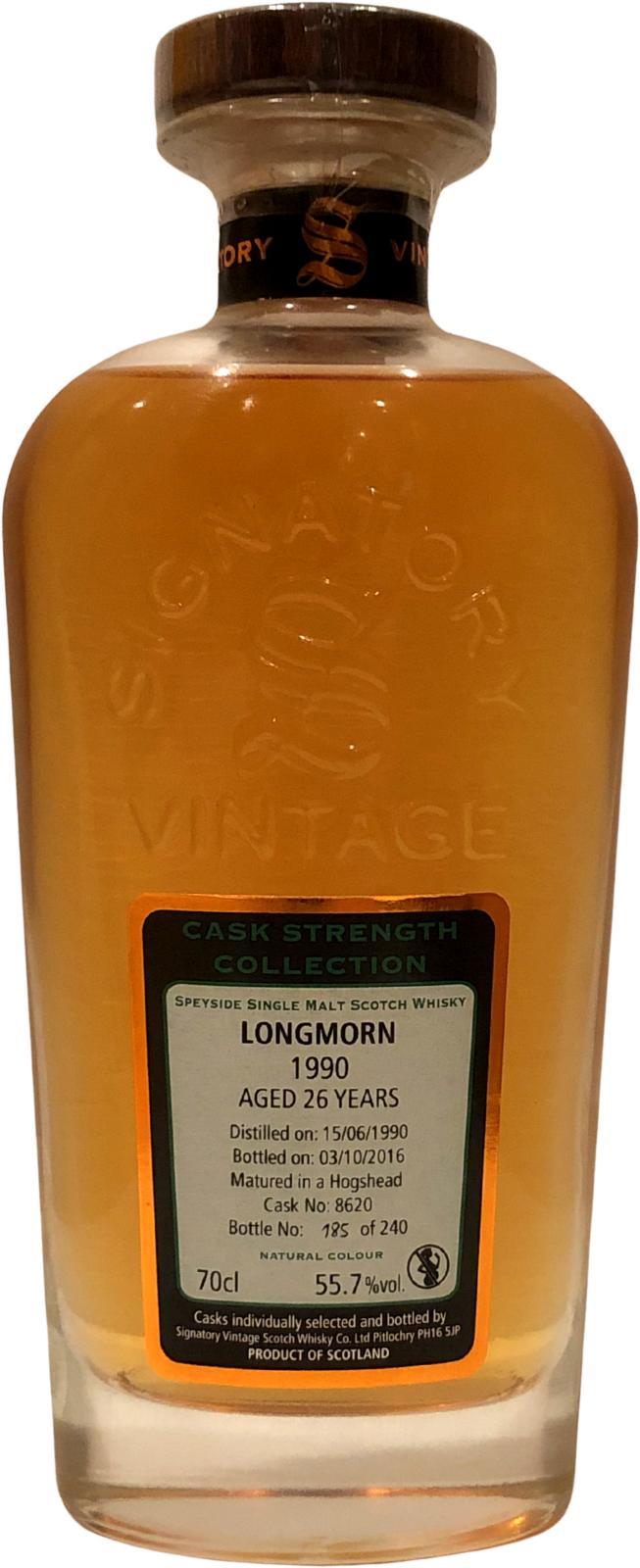 Longmorn 1990 SV Cask Strength Collection