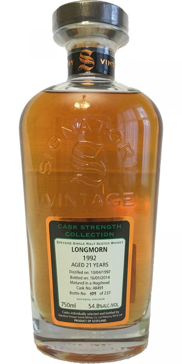 Longmorn 1992 SV Cask Strength Collection