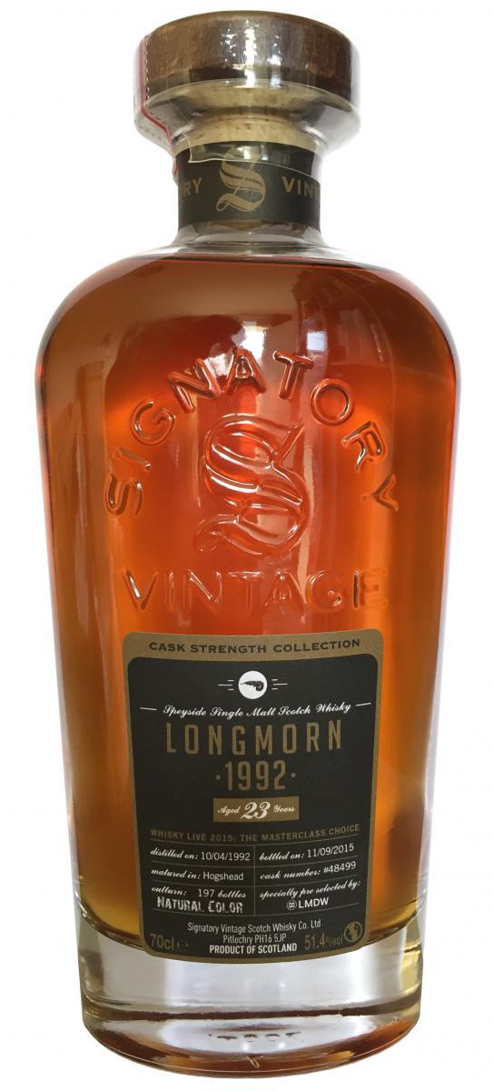 Longmorn 1992 SV Cask Strength Collection