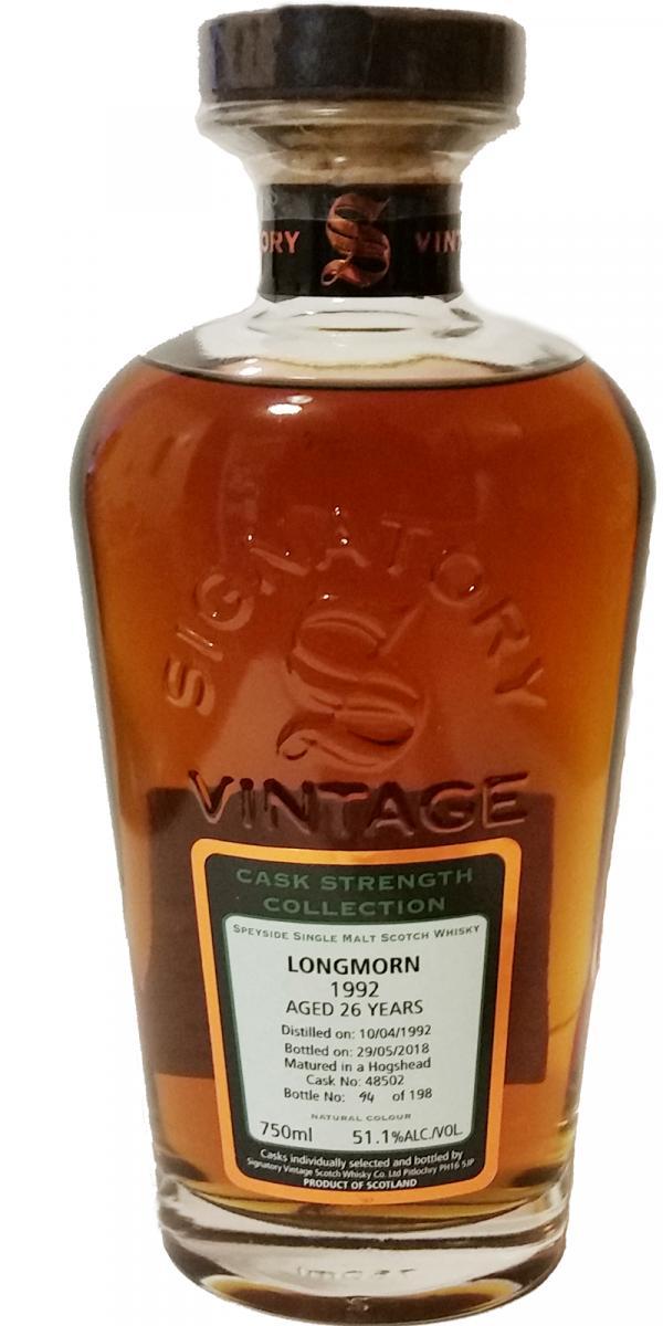 Longmorn 1992 SV Cask Strength Collection