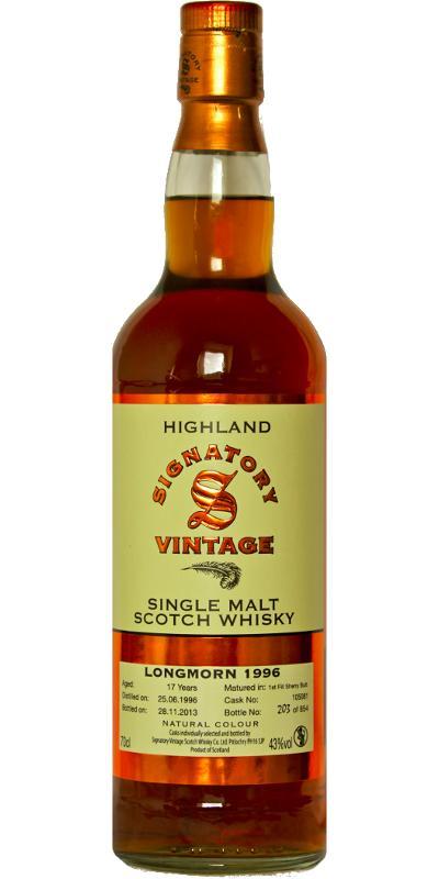 Longmorn 1996 SV Natural Colour | Cask Strength