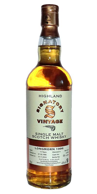 Longmorn 1996 SV Vintage Collection
