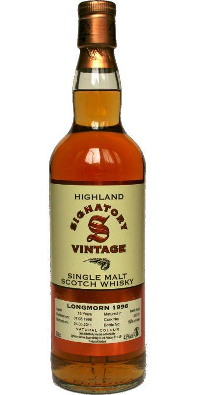 Longmorn 1996 SV Vintage Collection