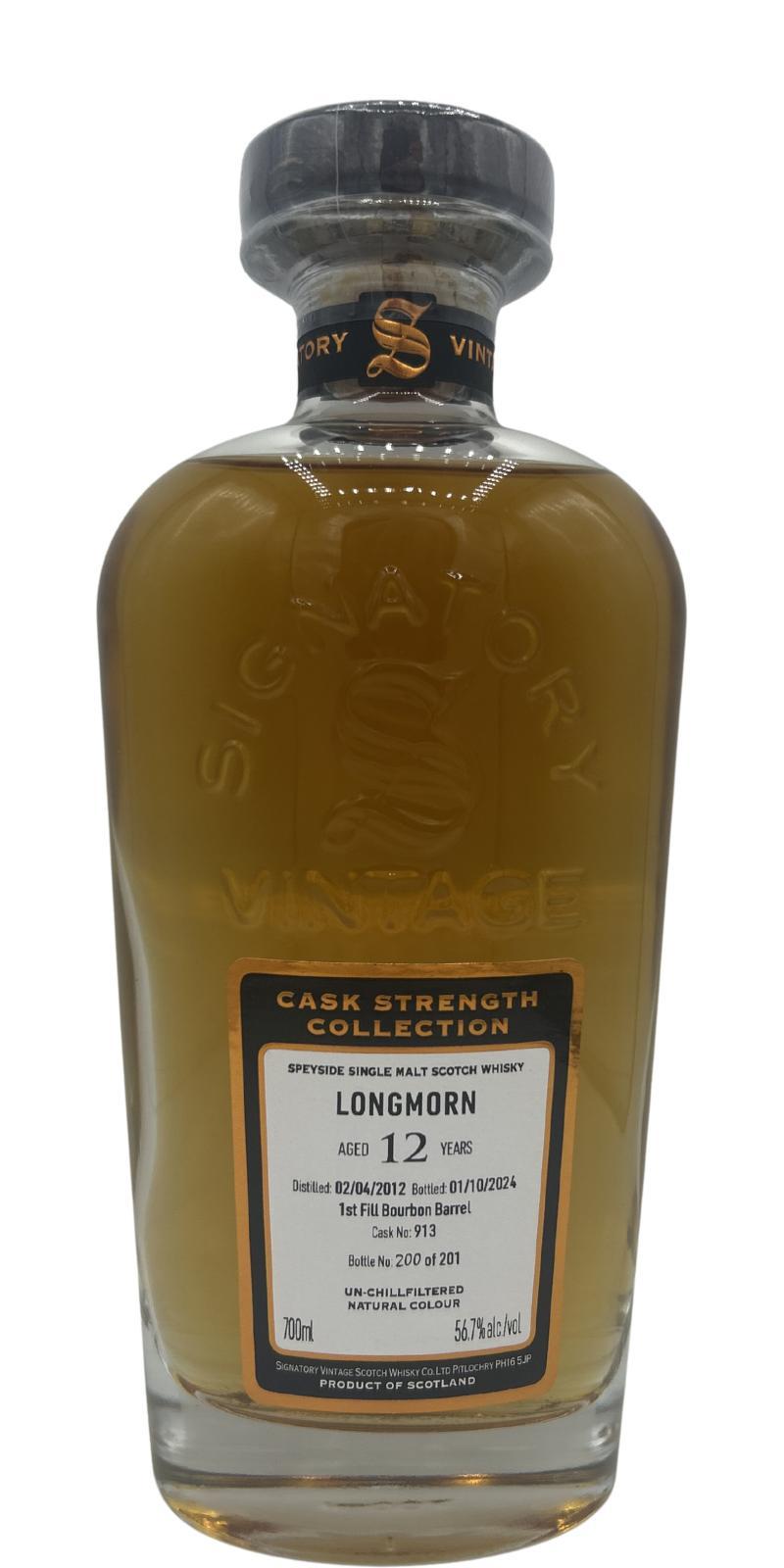 Longmorn 2012 SV Cask Strength Collection
