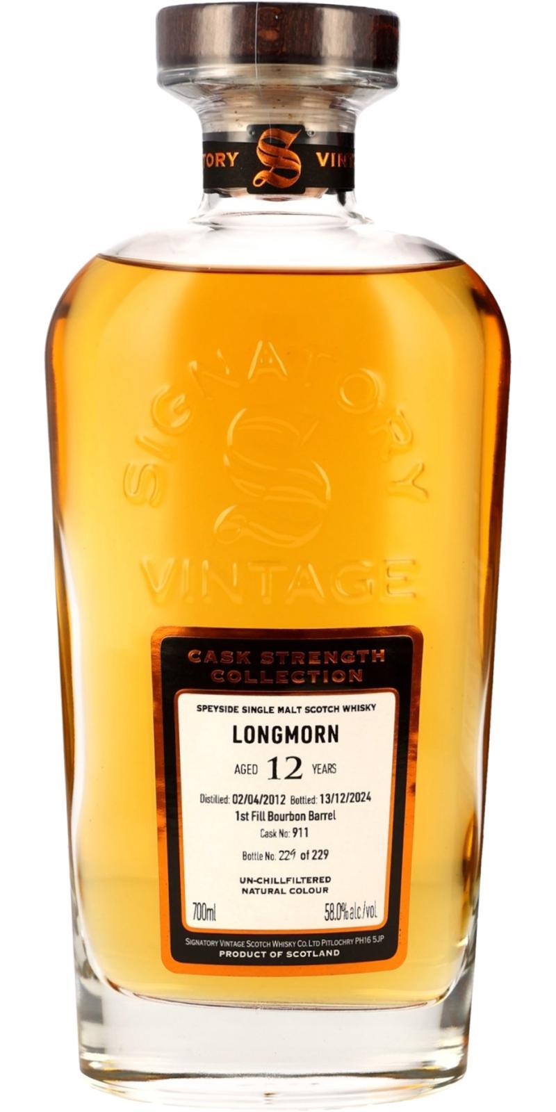 Longmorn 2012 SV Cask Strength Collection
