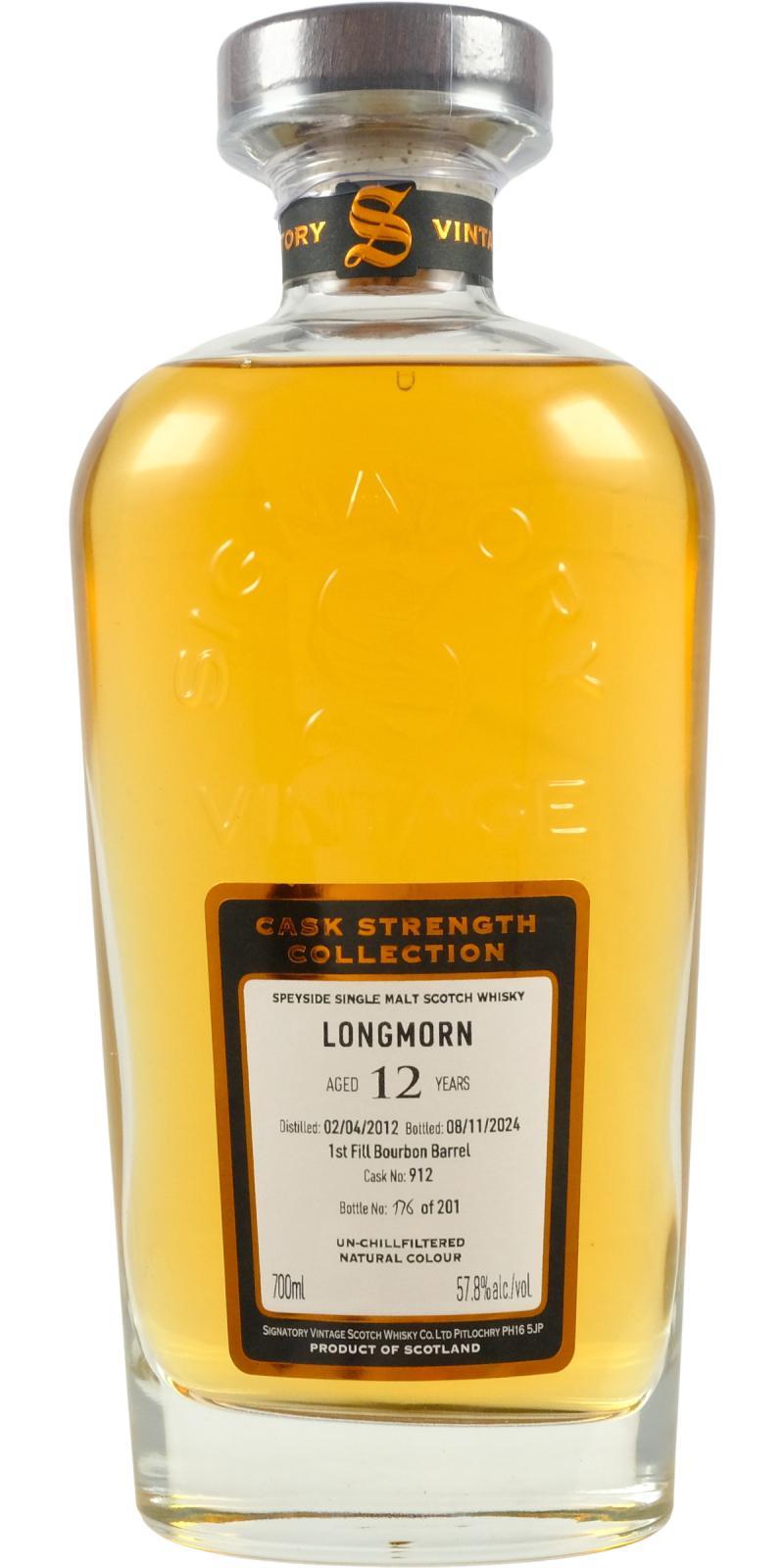 Longmorn 2012 SV Cask Strength Collection