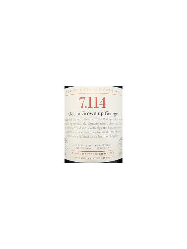 Longmorn 1989 SMWS 7.114 Ode to Grown up George