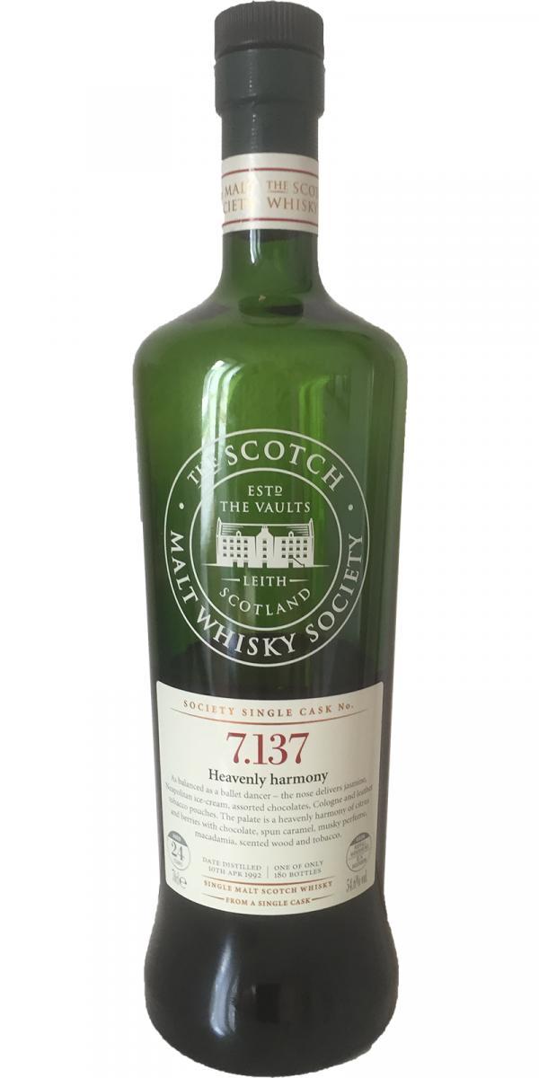Longmorn 1992 SMWS 7.137 Heavenly harmony