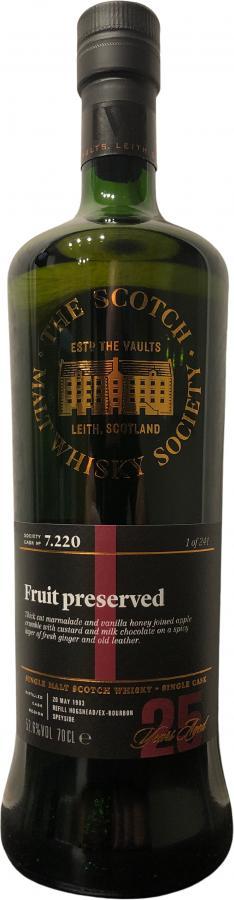 Longmorn 1993 SMWS 7.220 Fruit preserved