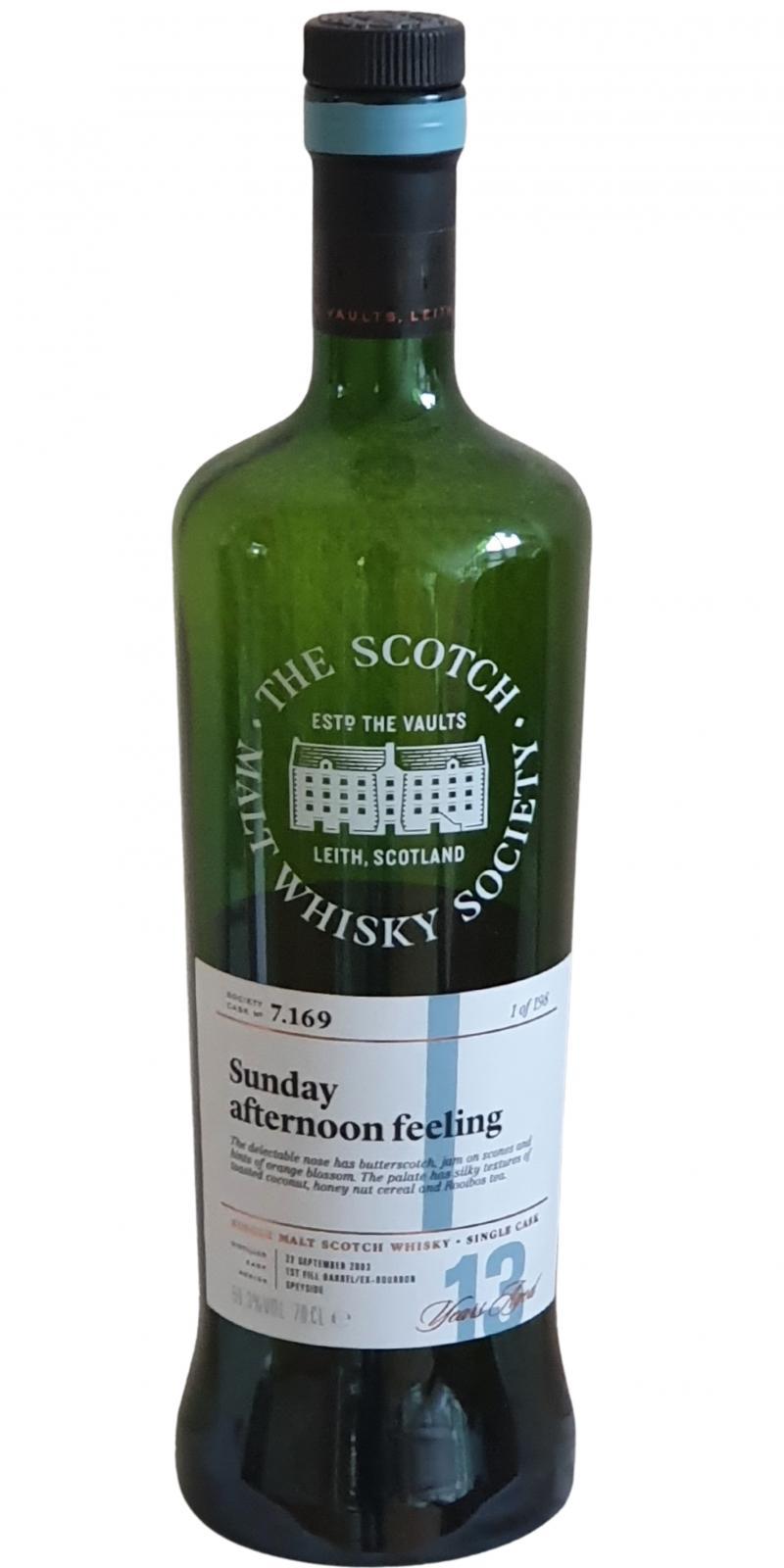 Longmorn 2003 SMWS 7.169 Sunday afternoon feeling