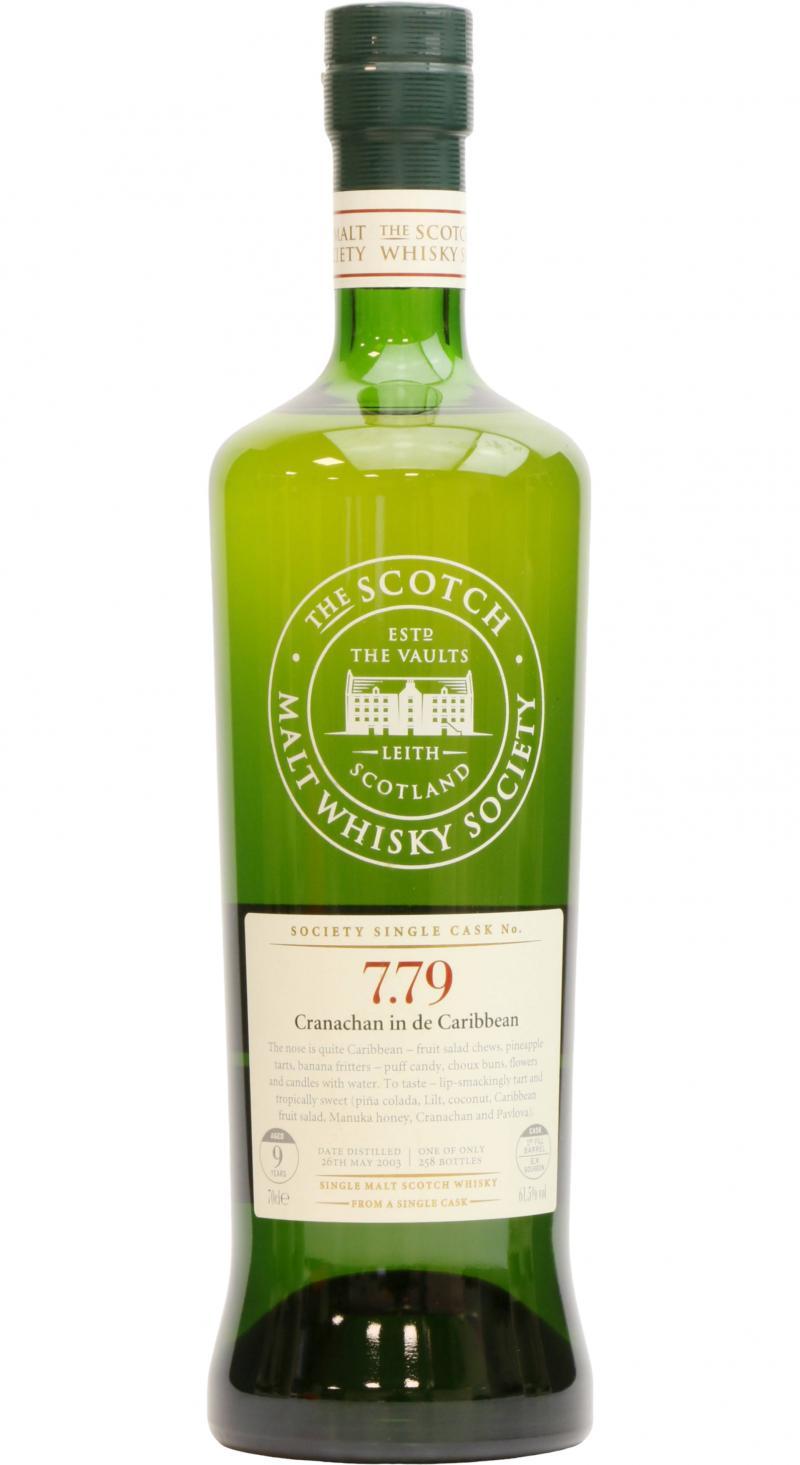 Longmorn 2003 SMWS 7.79 Cranachan in de Caribbean