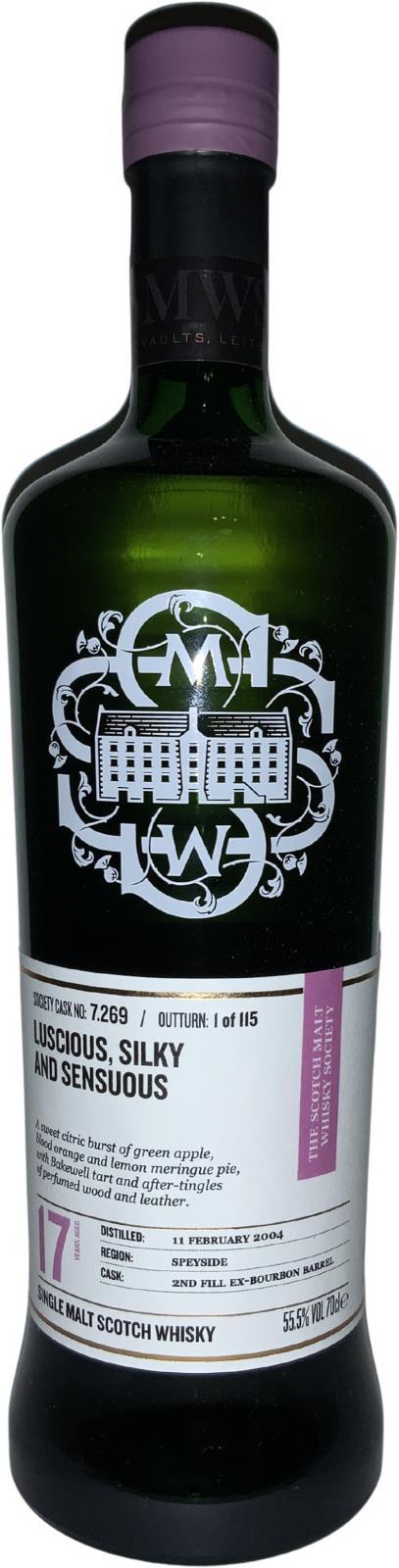 Longmorn 2004 SMWS 7.269 Luscious, silky and sensuous