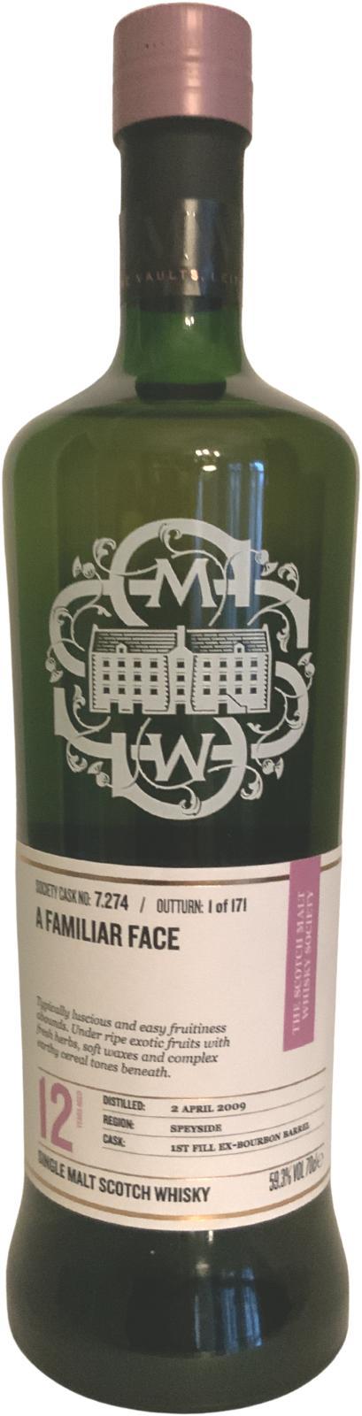 Longmorn 2009 SMWS 7.274 A familiar face