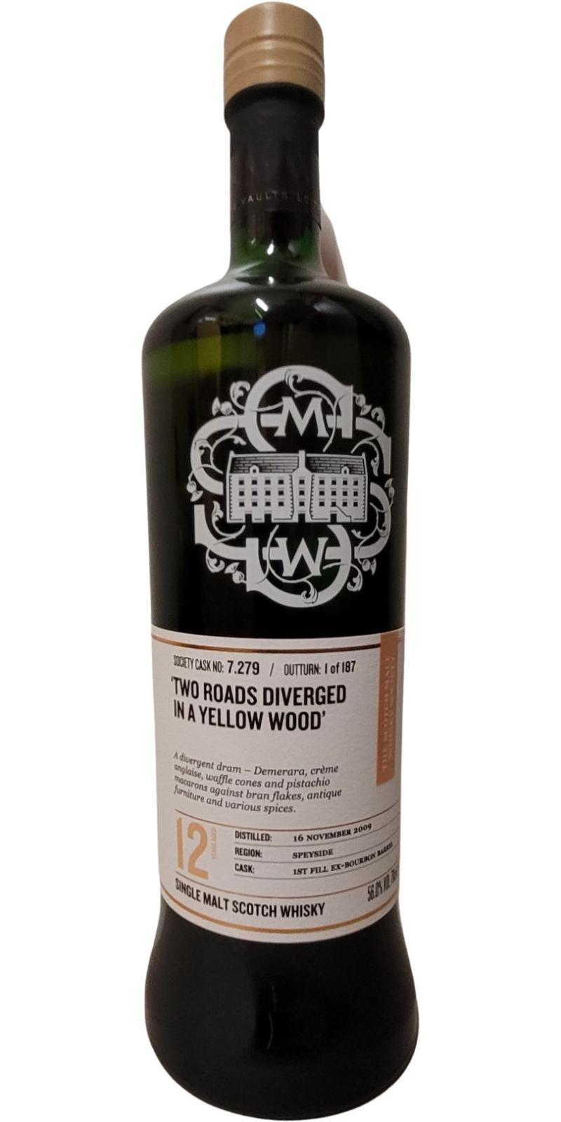 Longmorn 2009 SMWS 7.279 'Two roads diverged in a yellow wood'
