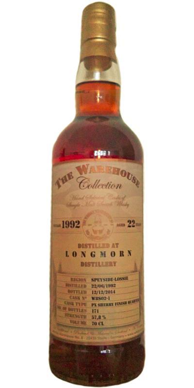 Longmorn 1992 WW8 The Warehouse Collection