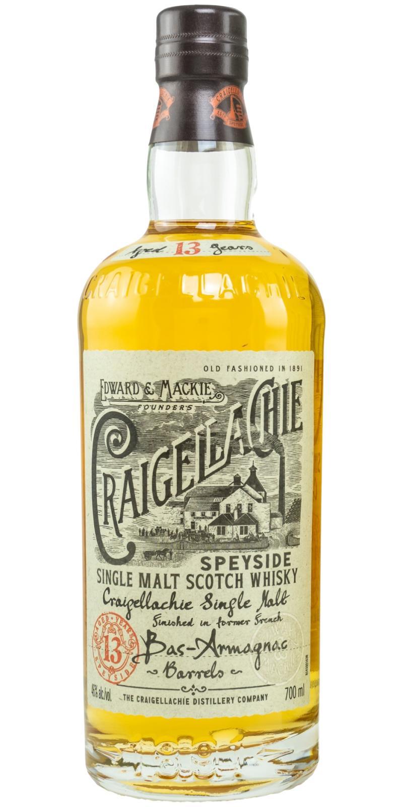 Craigellachie 13-year-old  French Bas-Armagnac