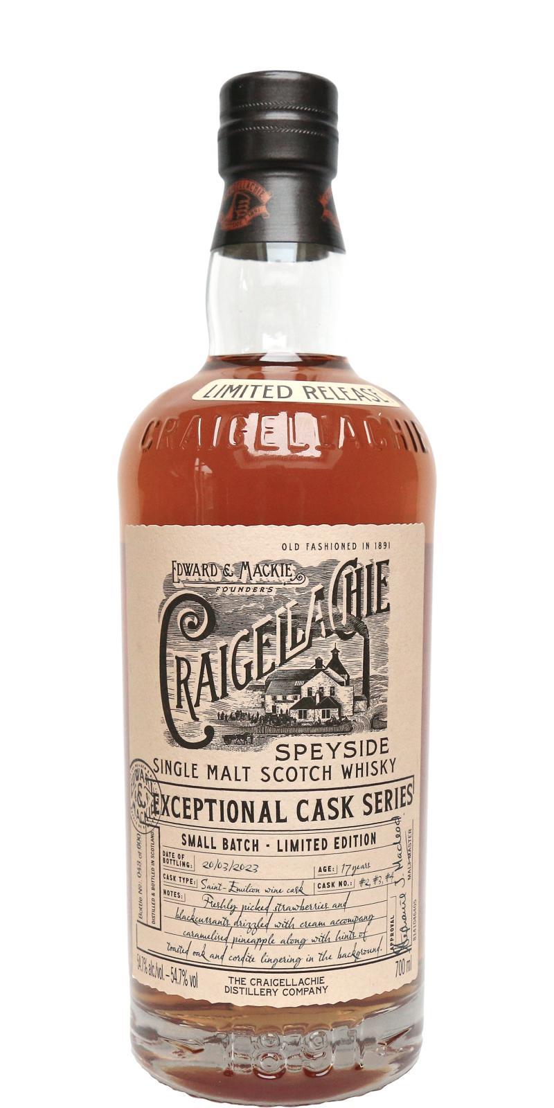Craigellachie 17-year-old  Exceptional Cask Series