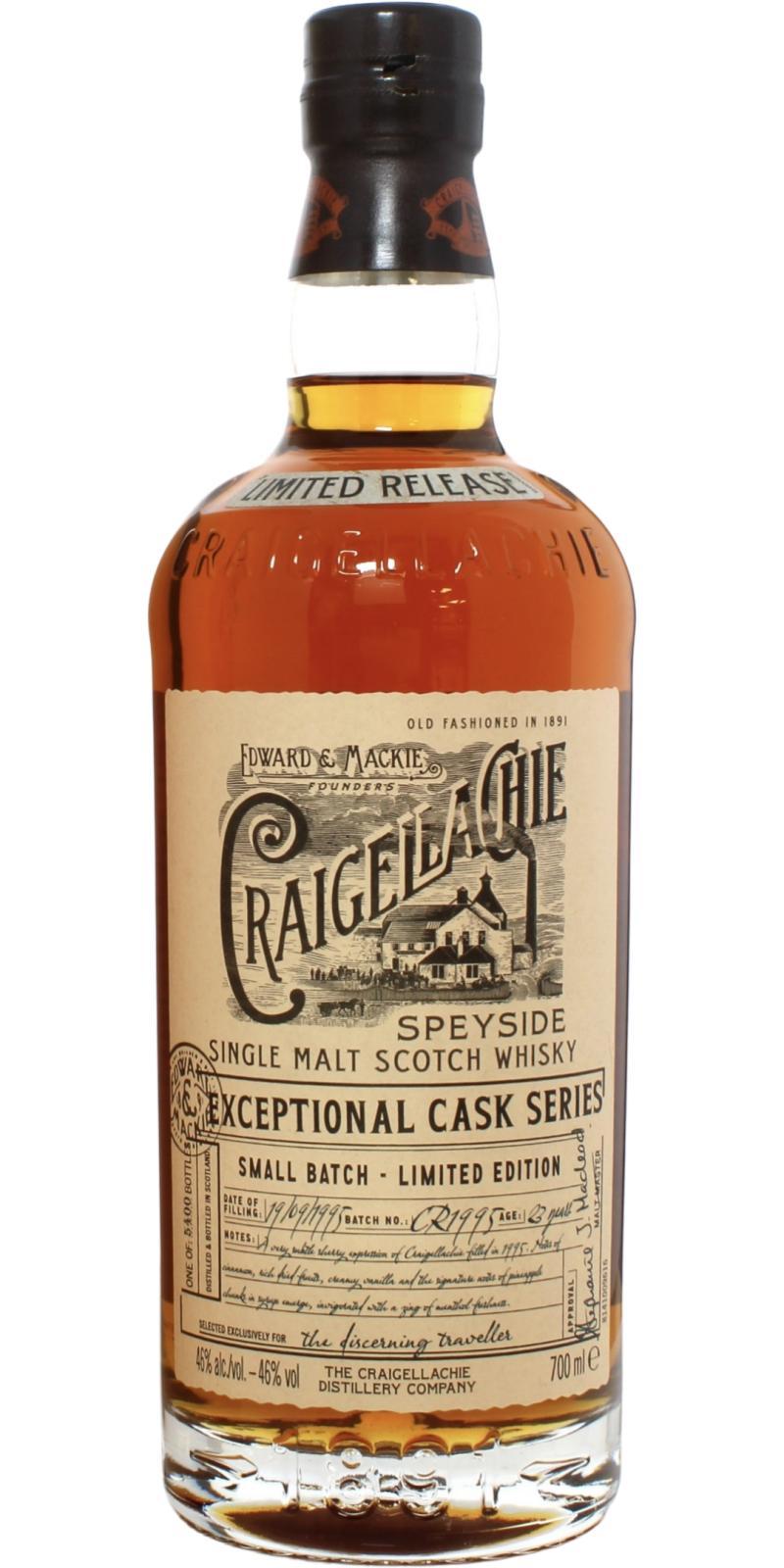 Craigellachie 1995  Exceptional Cask Series