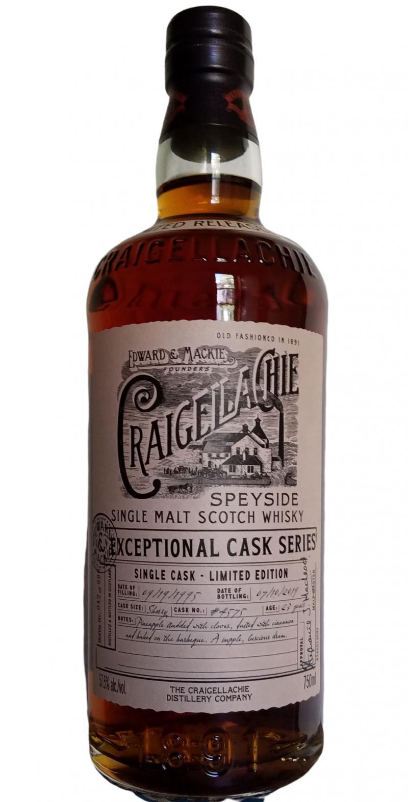 Craigellachie 1995  Exceptional Cask Series